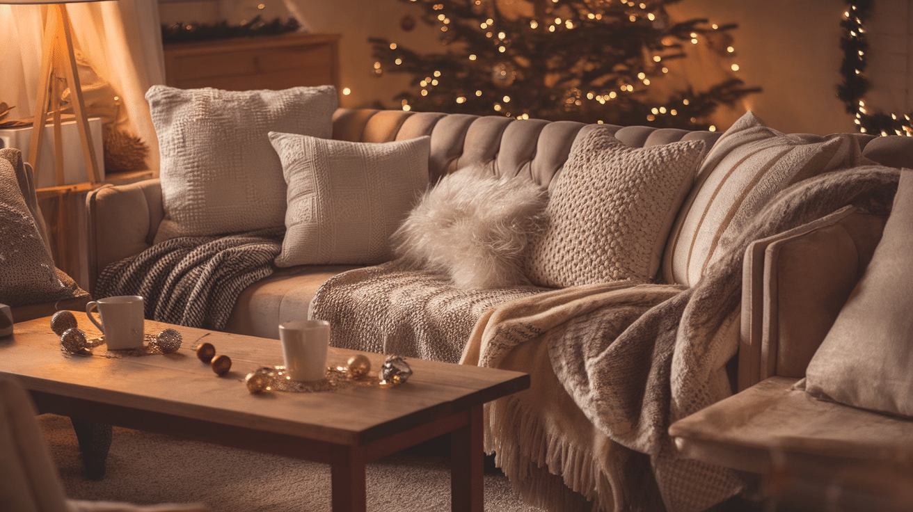 Cozy Seating Area with Extra Cushions