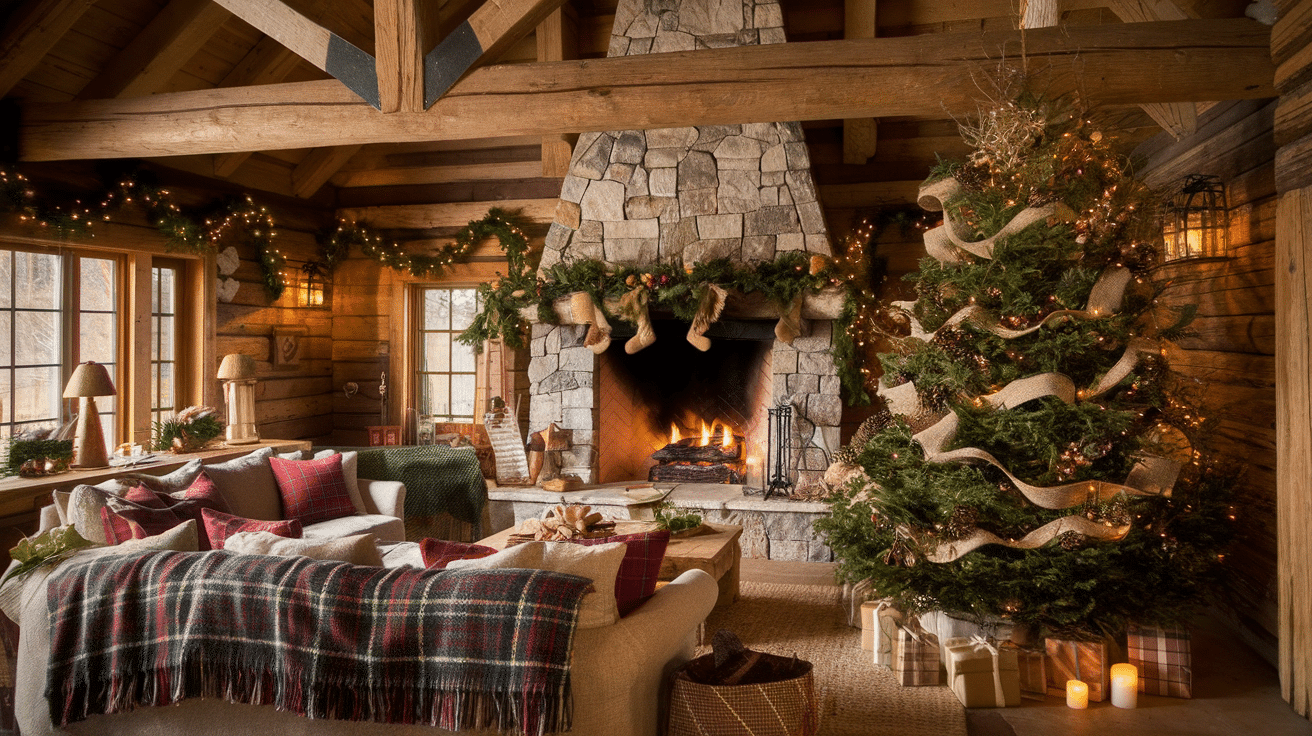 2. Rustic Cabin Christmas