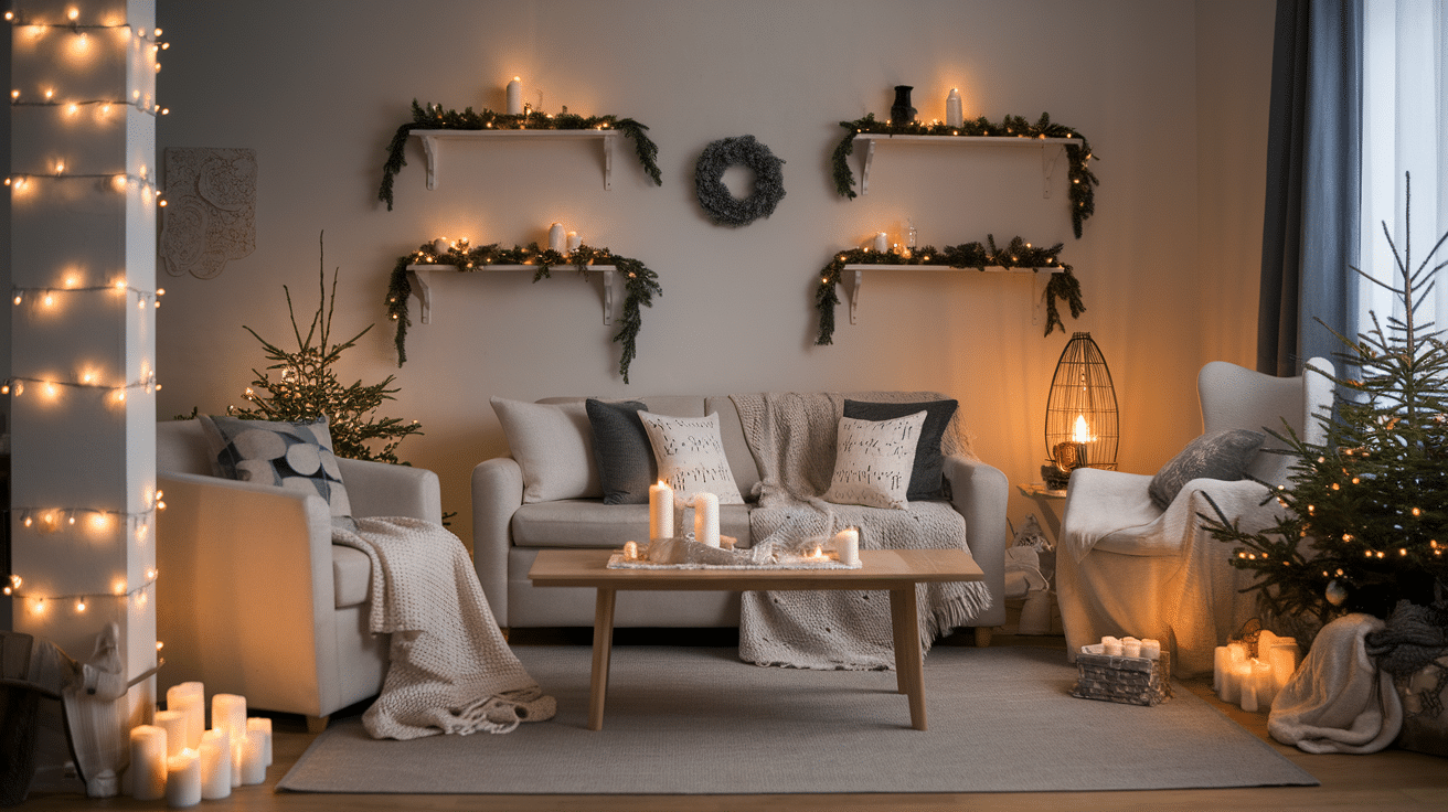 Soft Lighting with Lamps and Fairy Lights