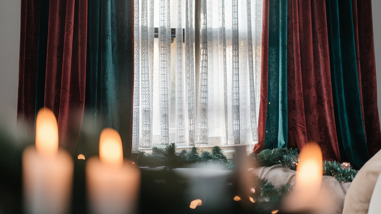 Layered Curtains for a Cozy Feel