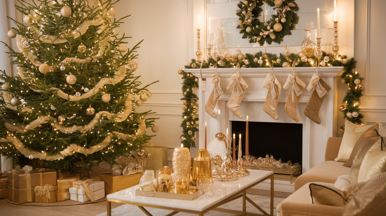 6. Gold and Glam Holiday