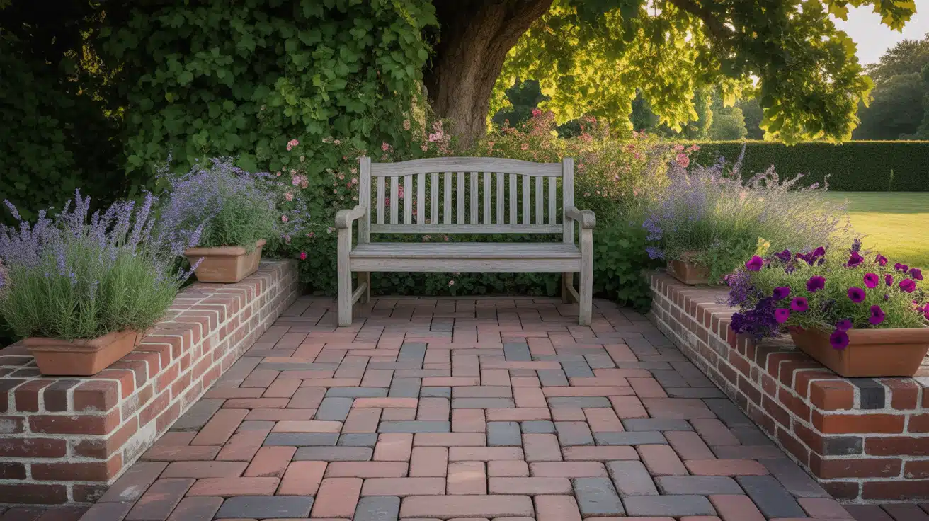 Brick Pathway Patio