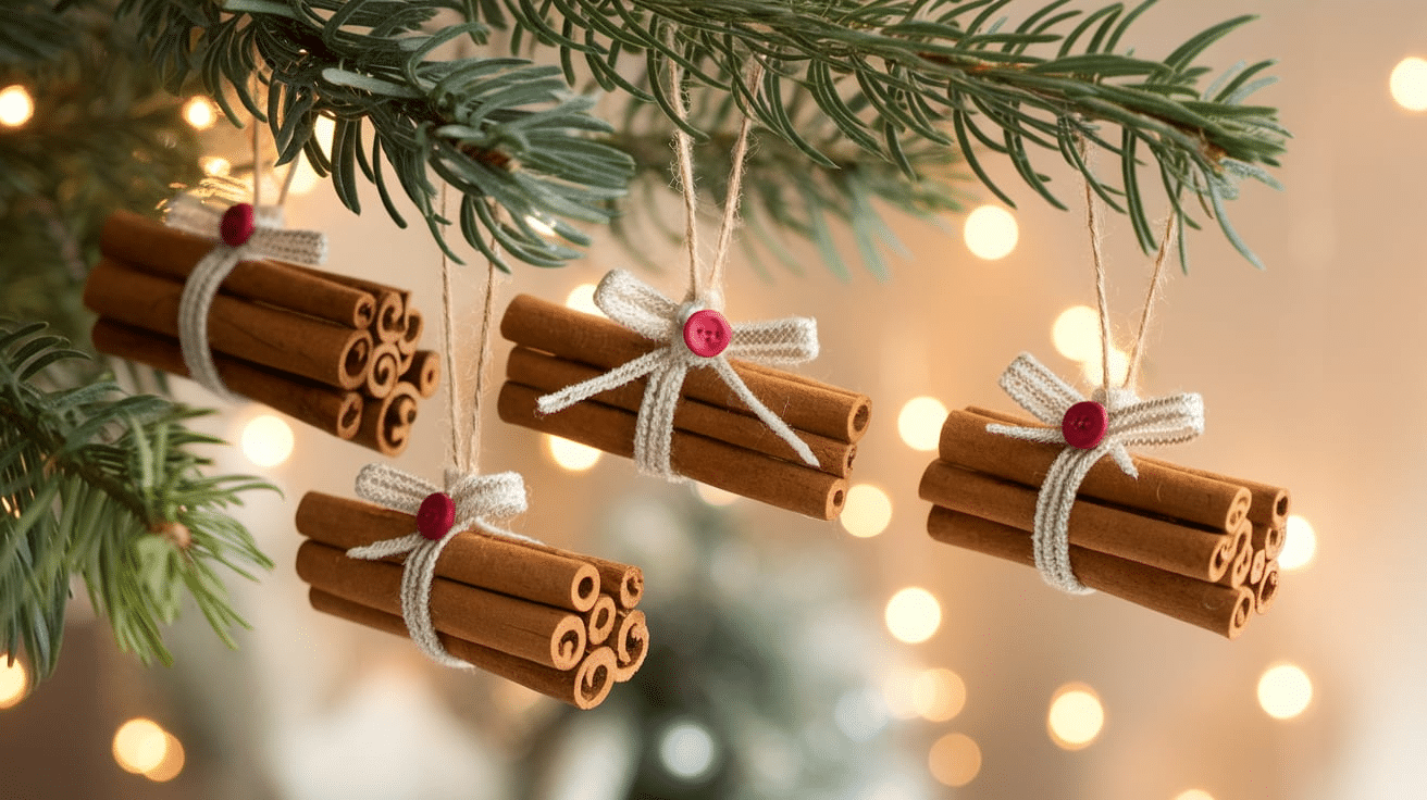 Cinnamon Stick Tree Decorations