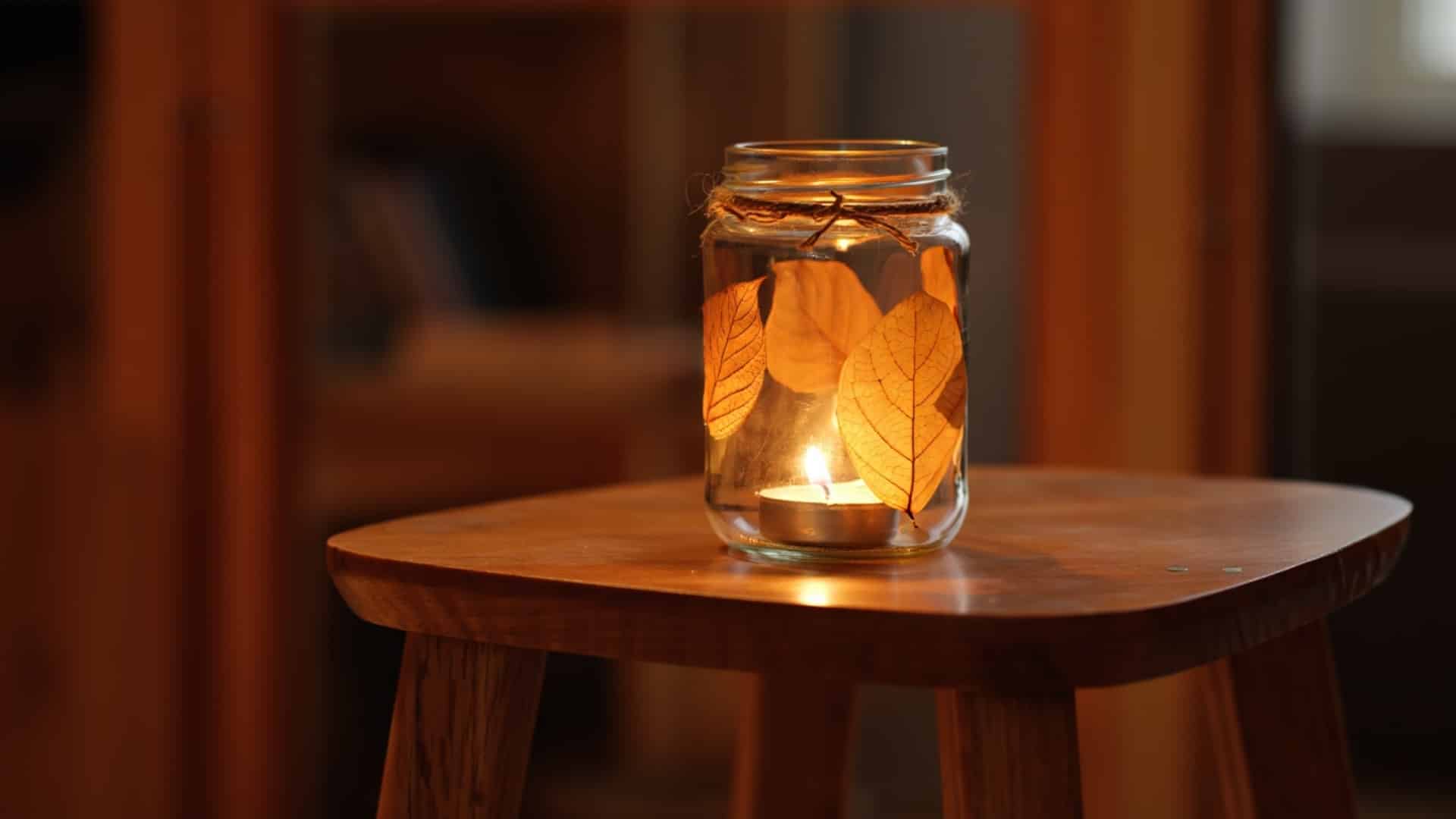 DIY Mason Jar Candle Holder