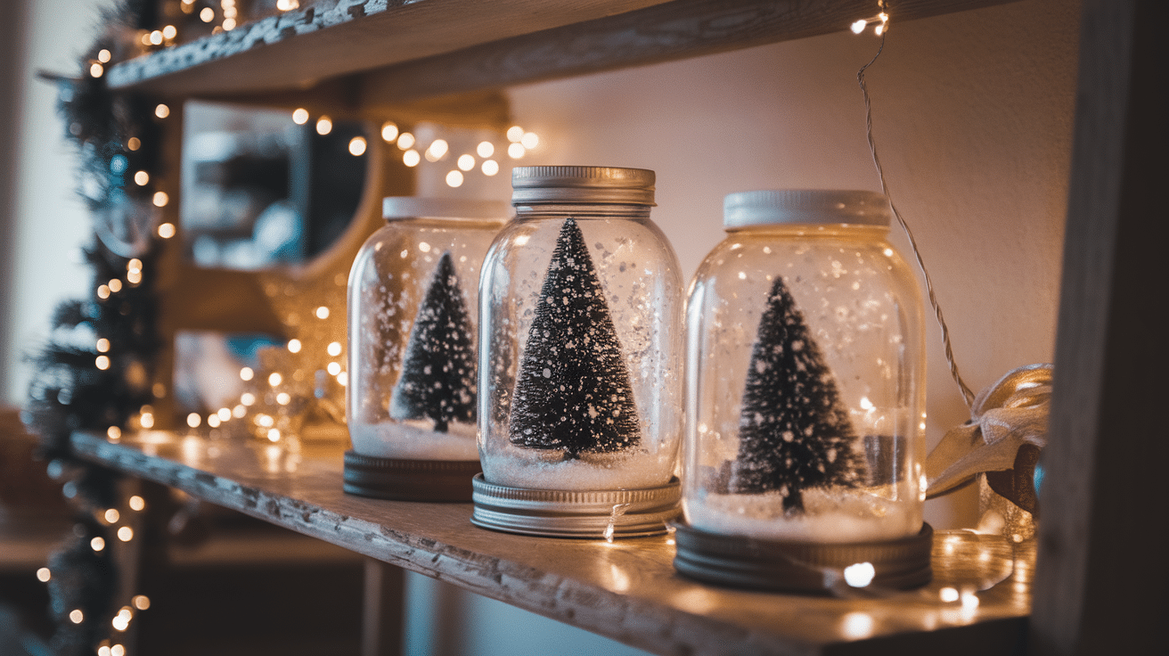 DIY Snow Globe Jars