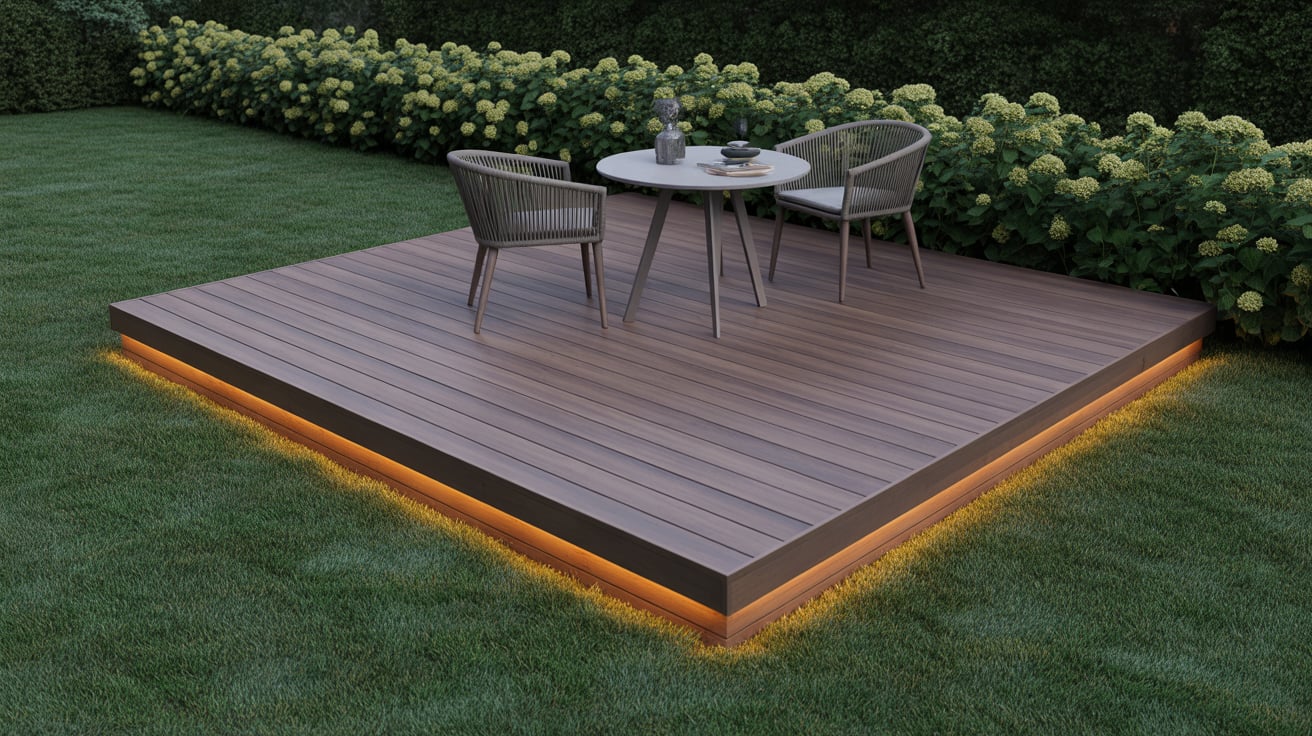 Floating Wooden Deck