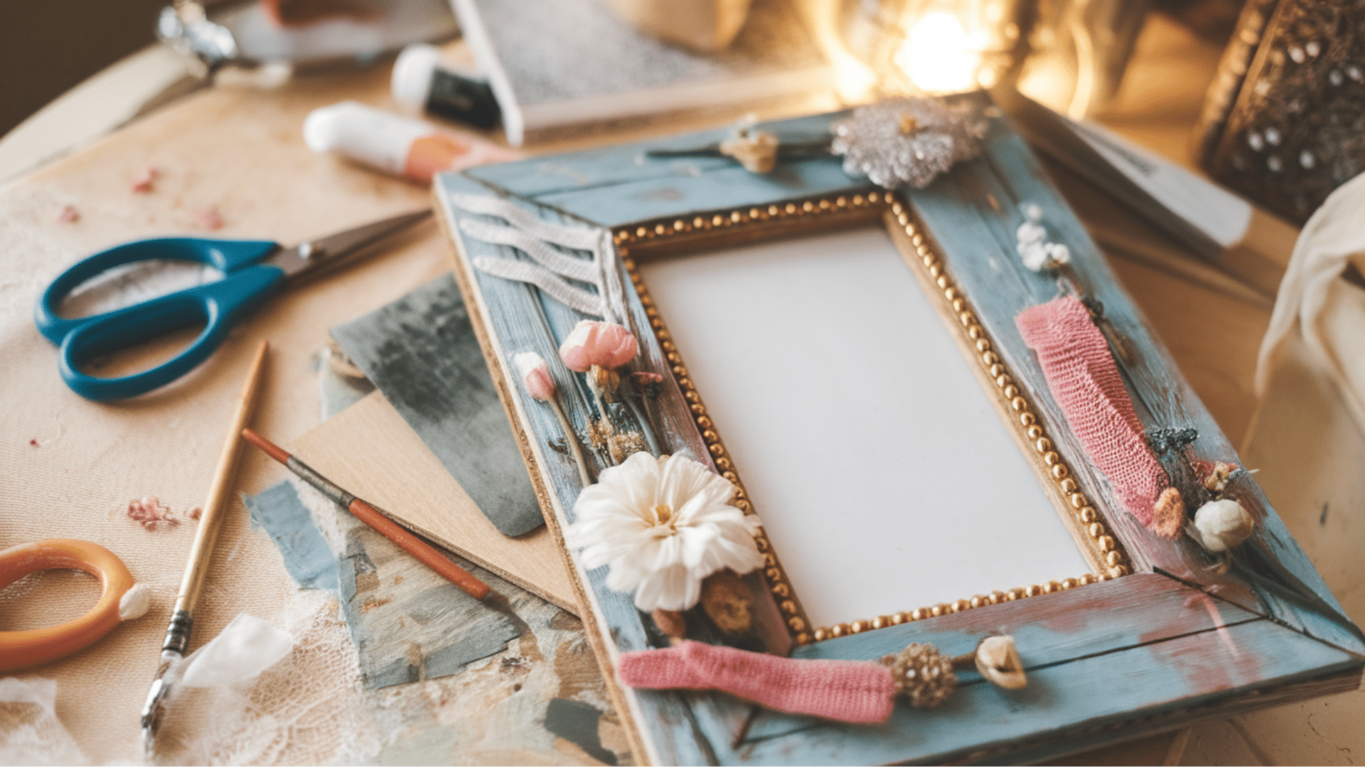 Framed Couple Photos with Handmade Borders