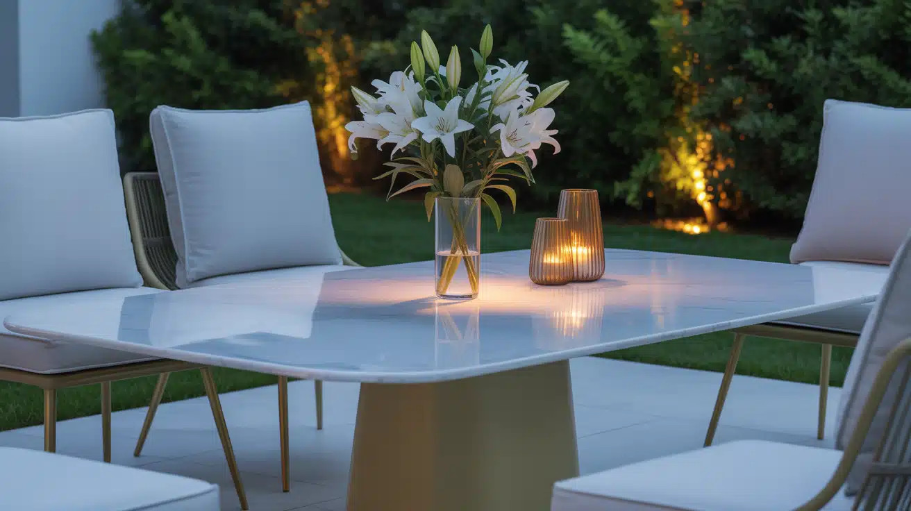 Marble and Gold Accents