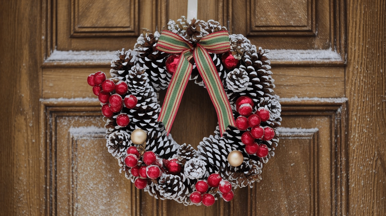 Pinecone Christmas Wreath