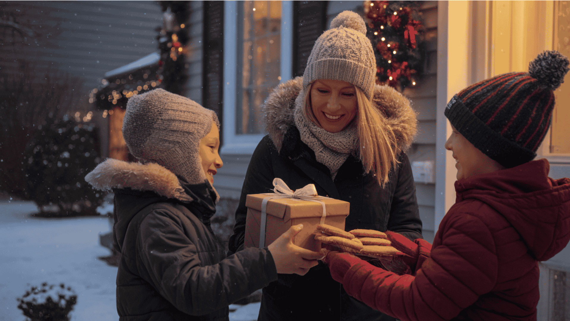 bake and gift treats to neighbors
