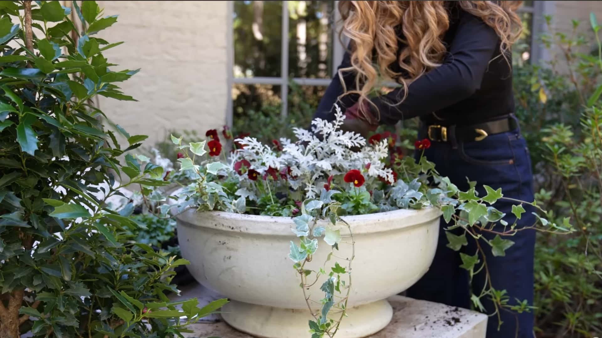 decorate your porch pots