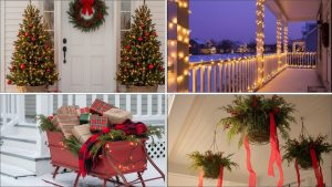 front porch christmas decorating ideas