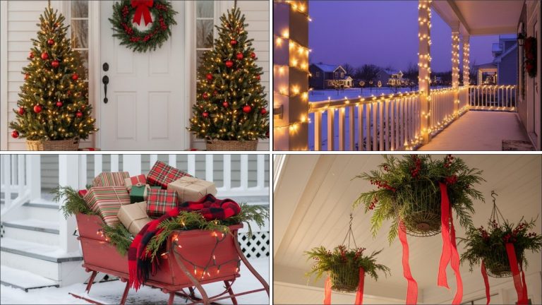 front porch christmas decorating ideas