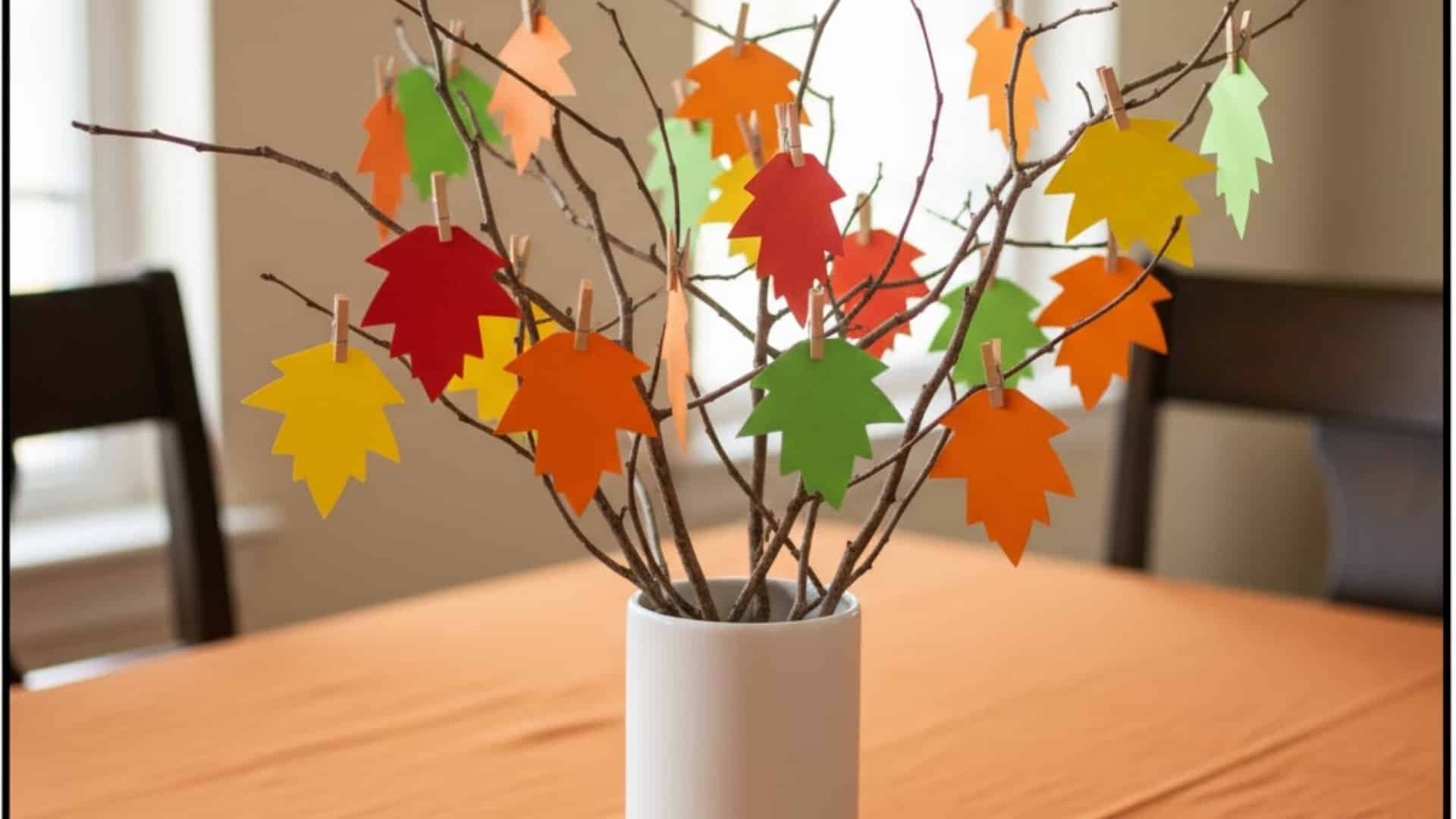 gratitude tree with leaf notes