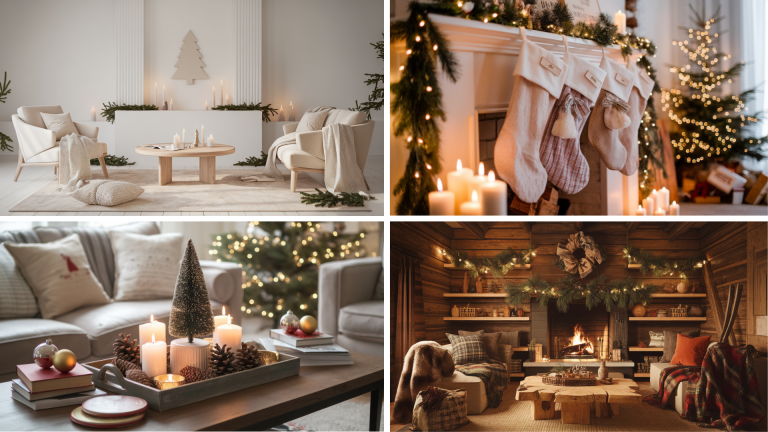 living room christmas decor ideas-featured image