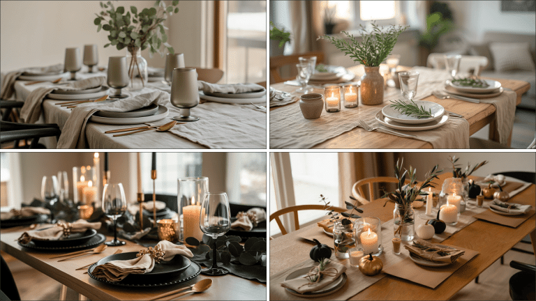 modern thanksgiving table decor