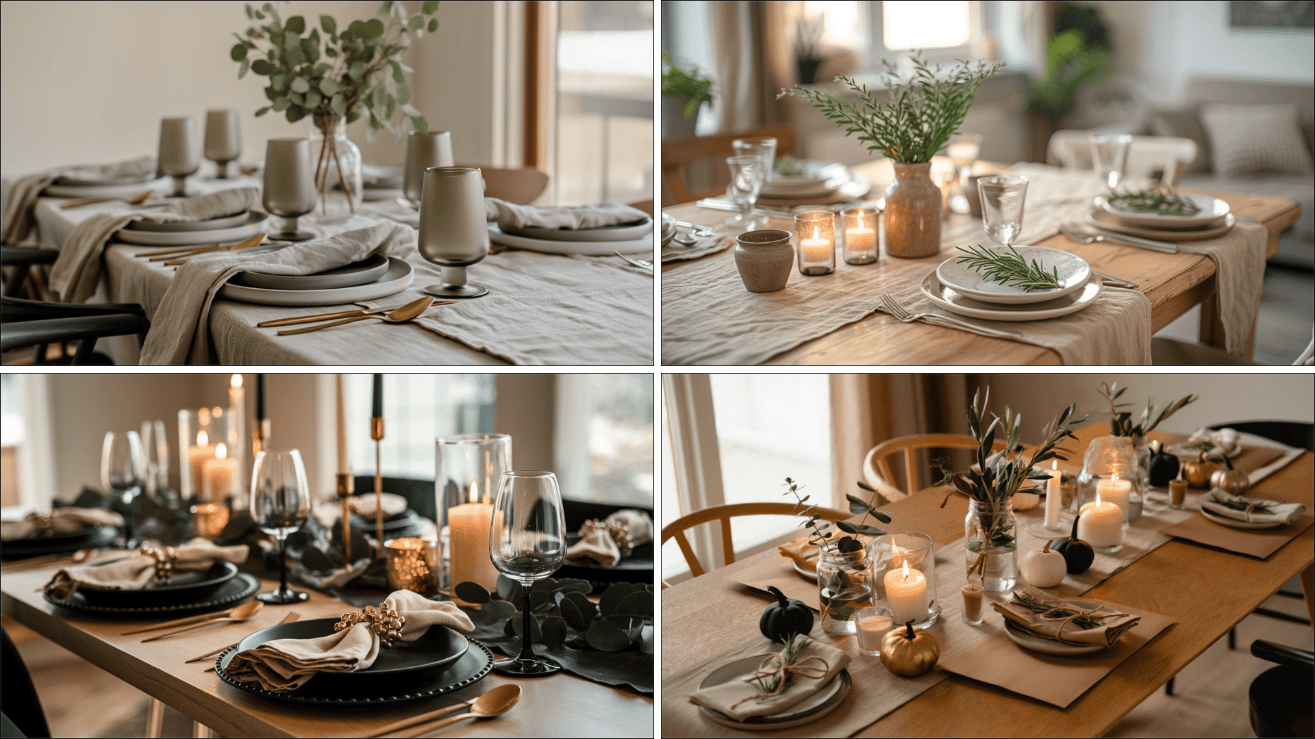 modern thanksgiving table decor