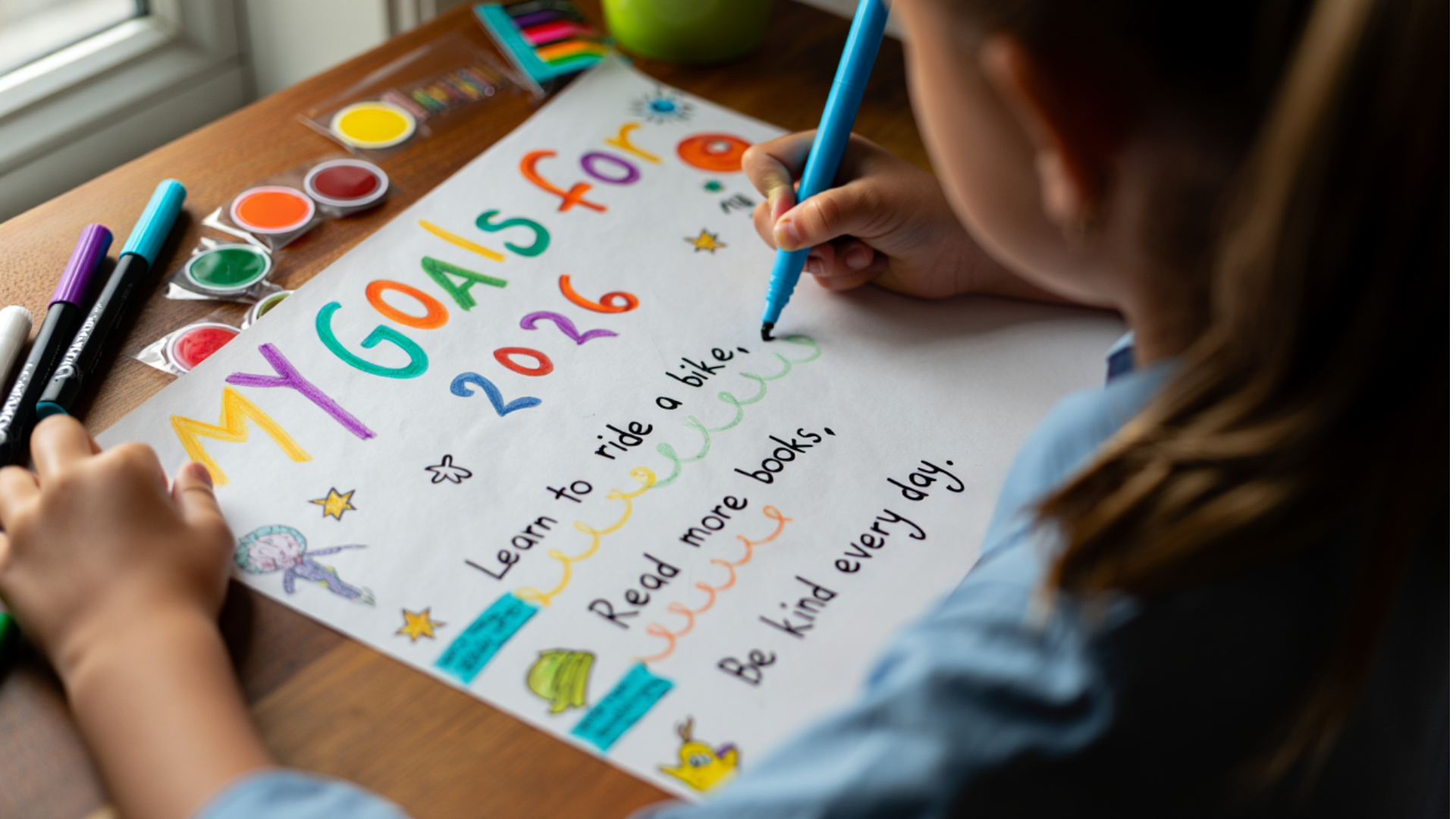 My Goals for New Year" Poster