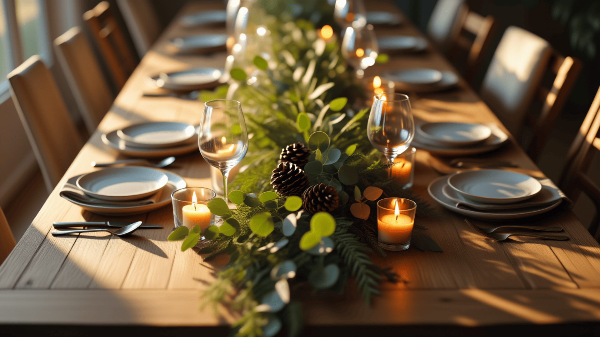 natural greenery garland