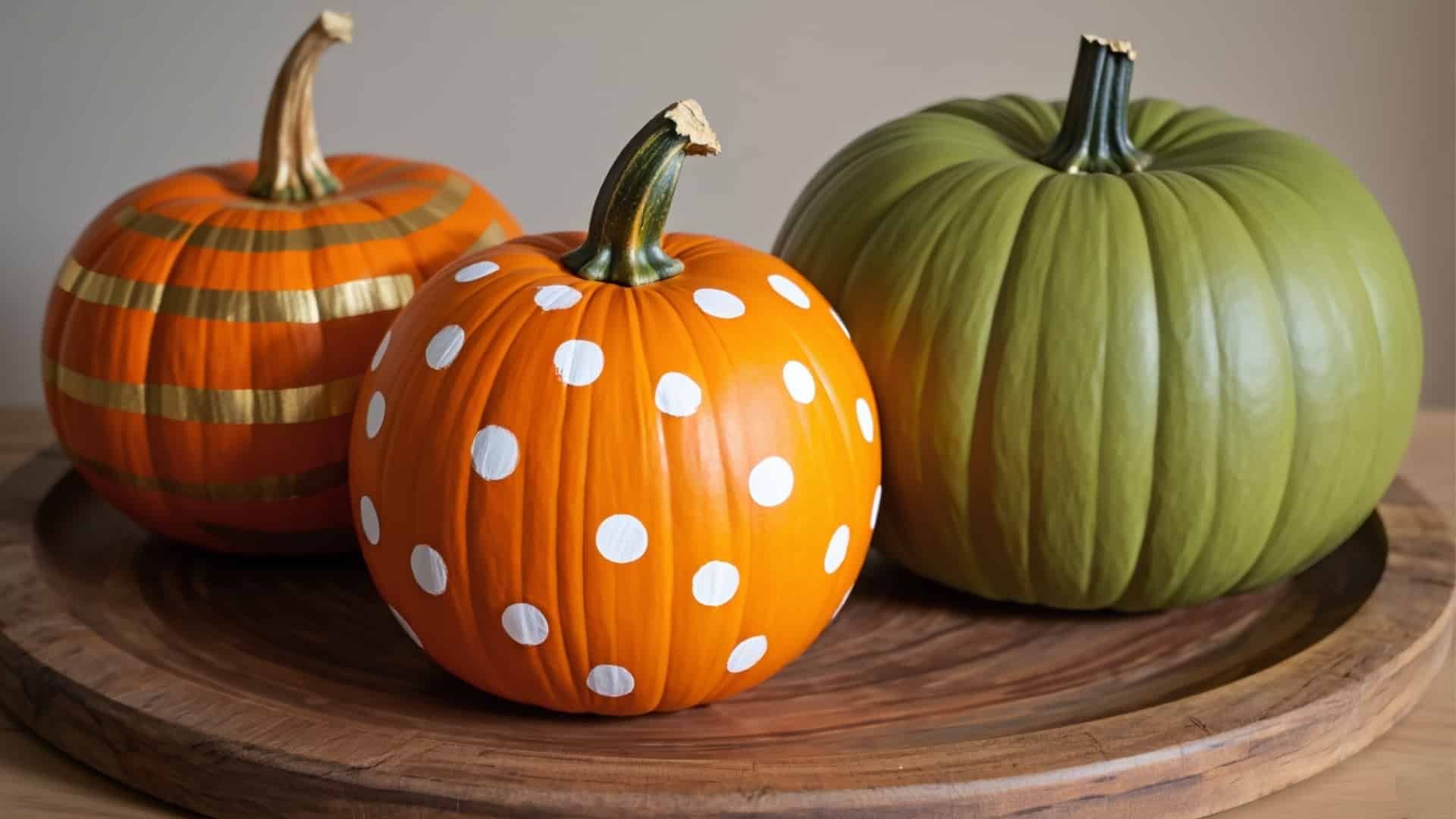 pumpkin centerpiece painting