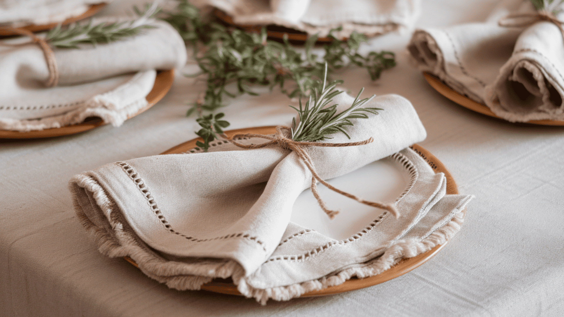 textured napkin styling