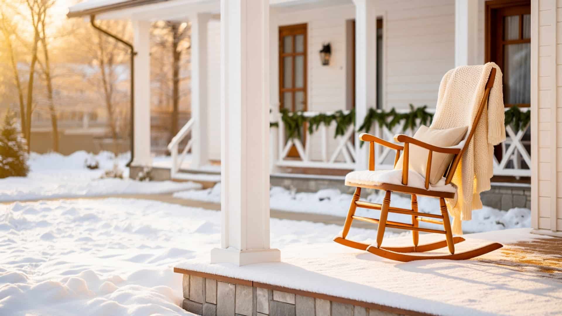 upcycled blanket porch throw