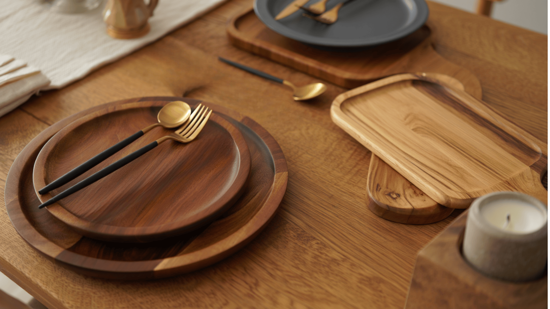 wood and metal contrast