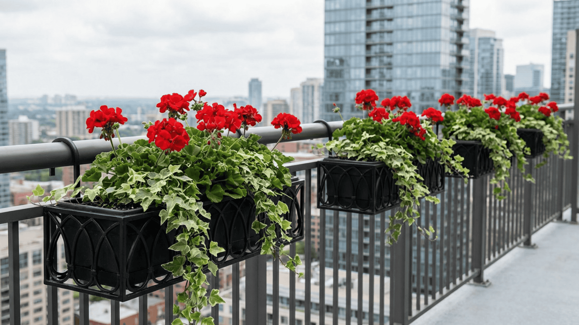 Balcony Railing Planters