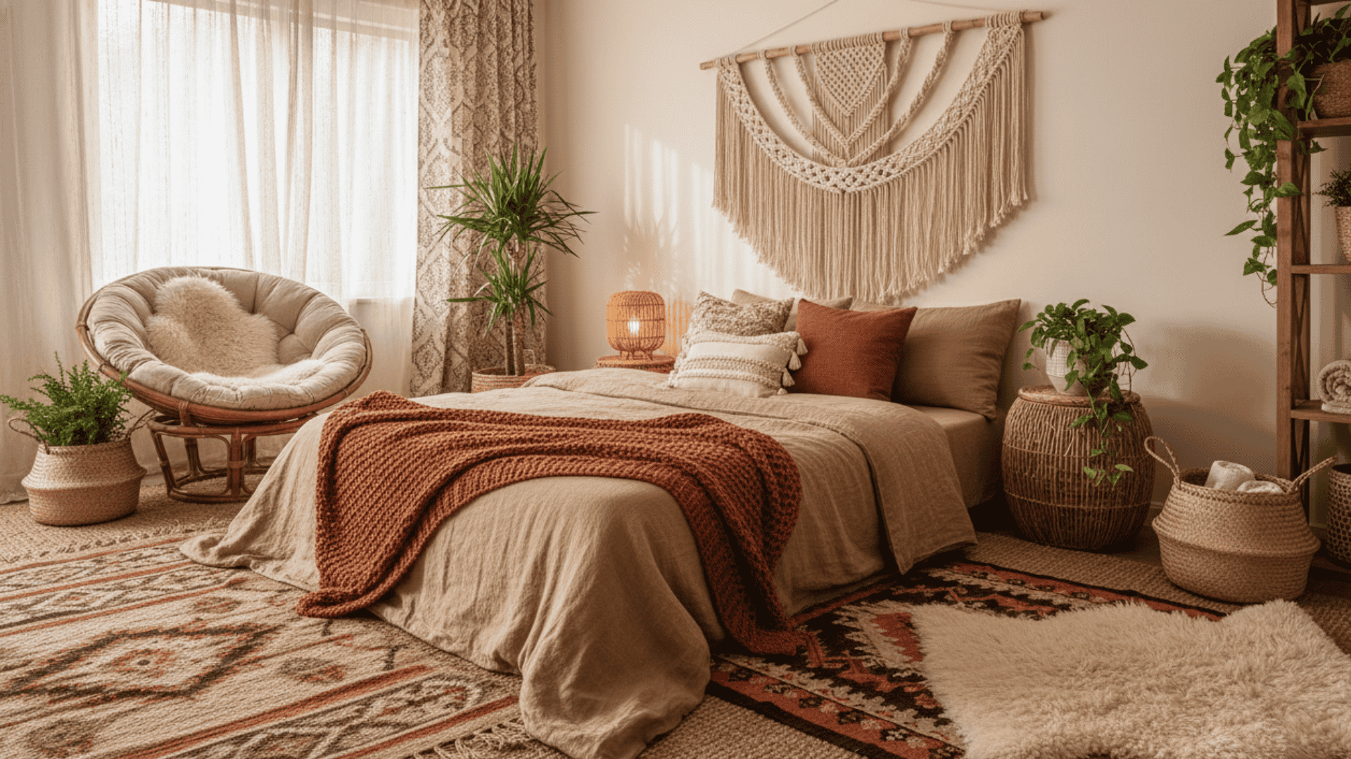Boho Cozy Room Setup