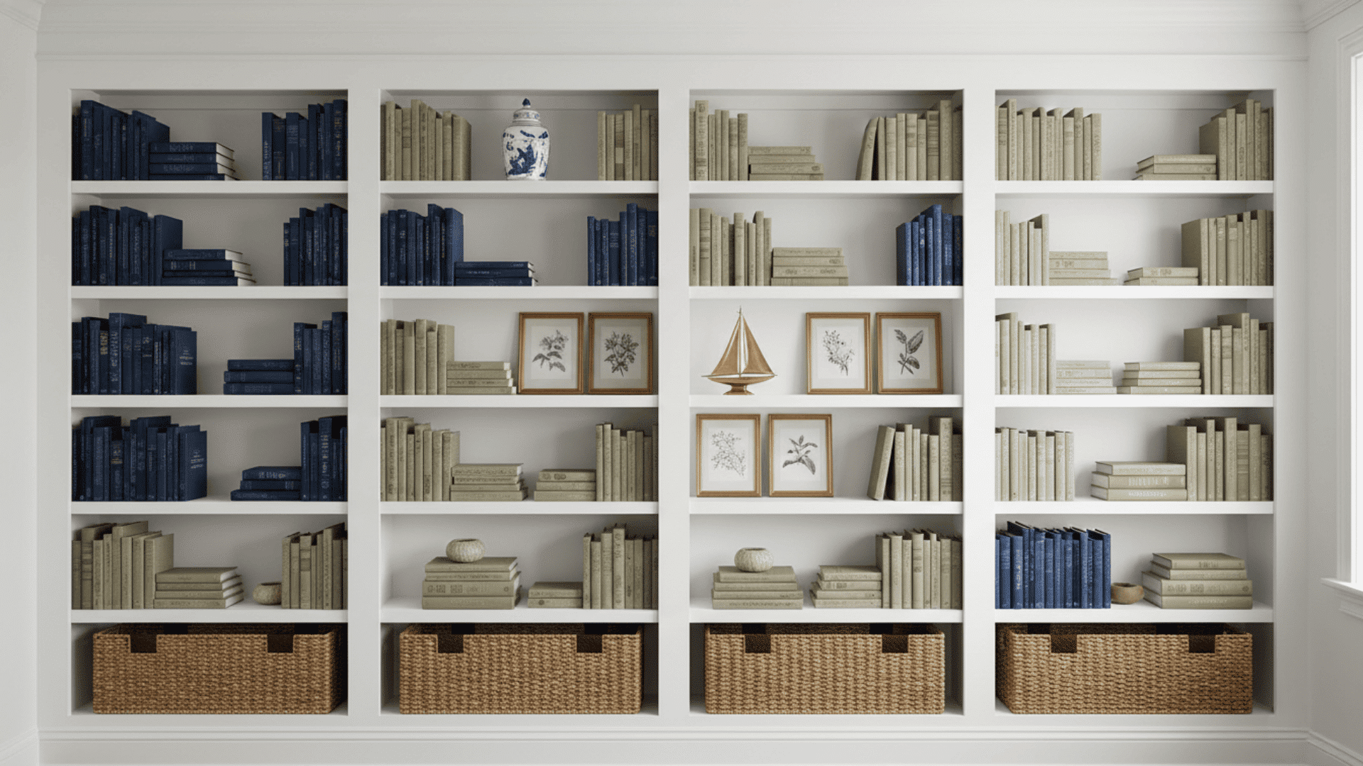 Built in Style Bookshelves