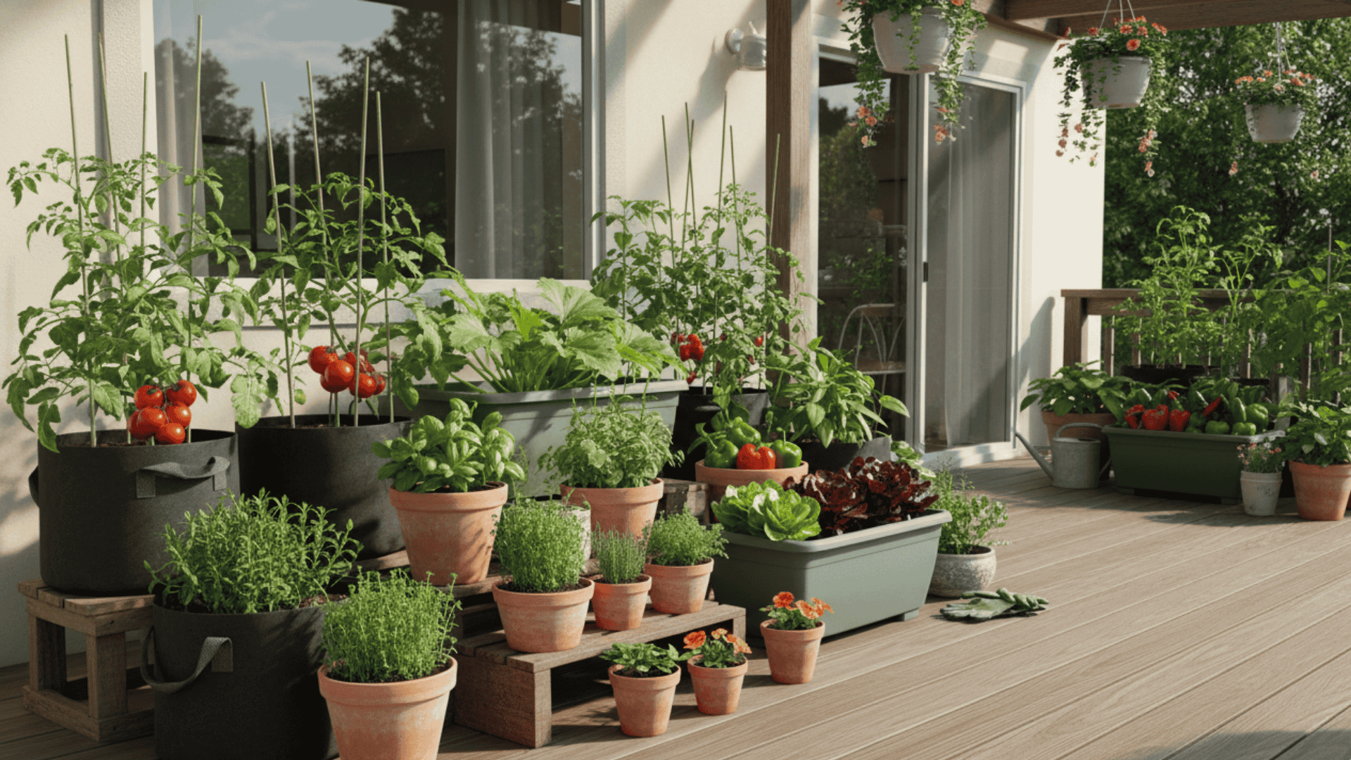 Container Based Vegetable Backyard Garden