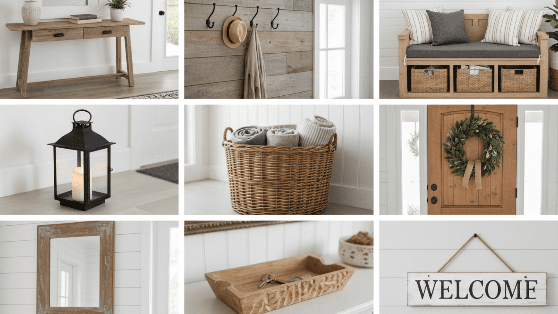 Farmhouse Entryway anHallway Decor Ideas