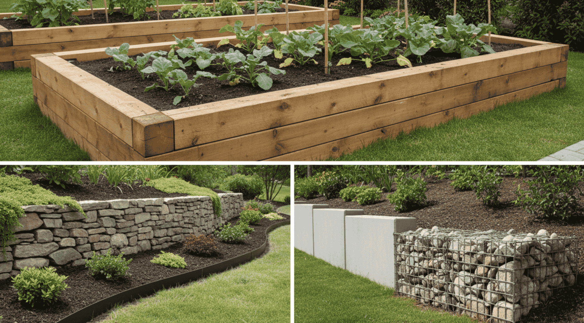 Garden Edging for Raised Beds and Sloped Areas