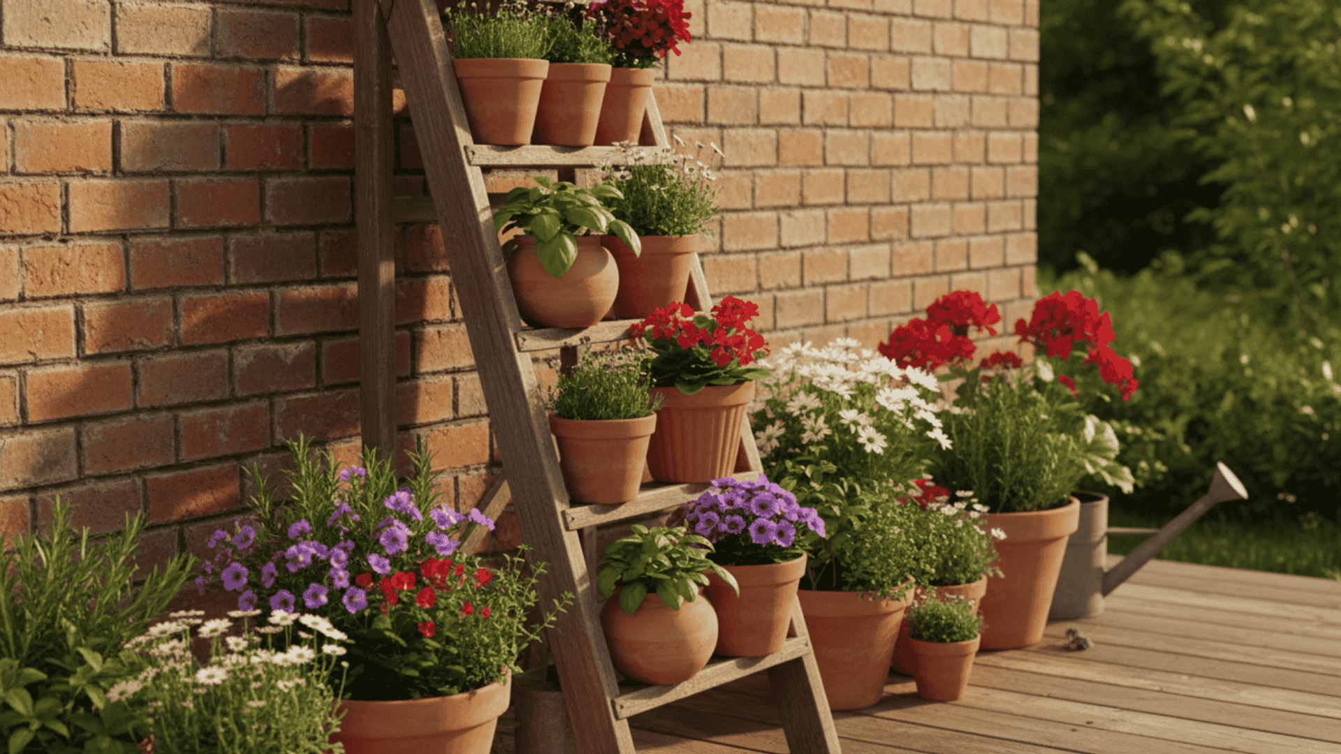 Ladder Shelf Garden