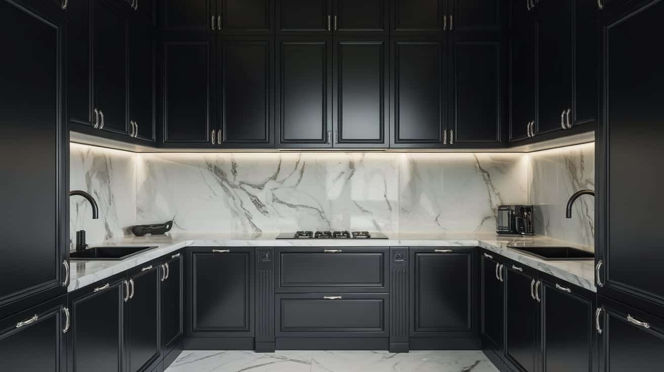 Light Marble Backsplash