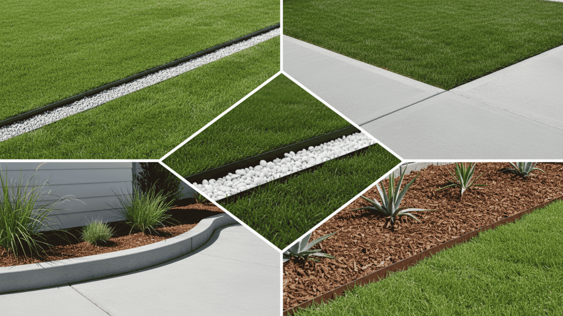 Modern and Clean Garden Edging Ideas