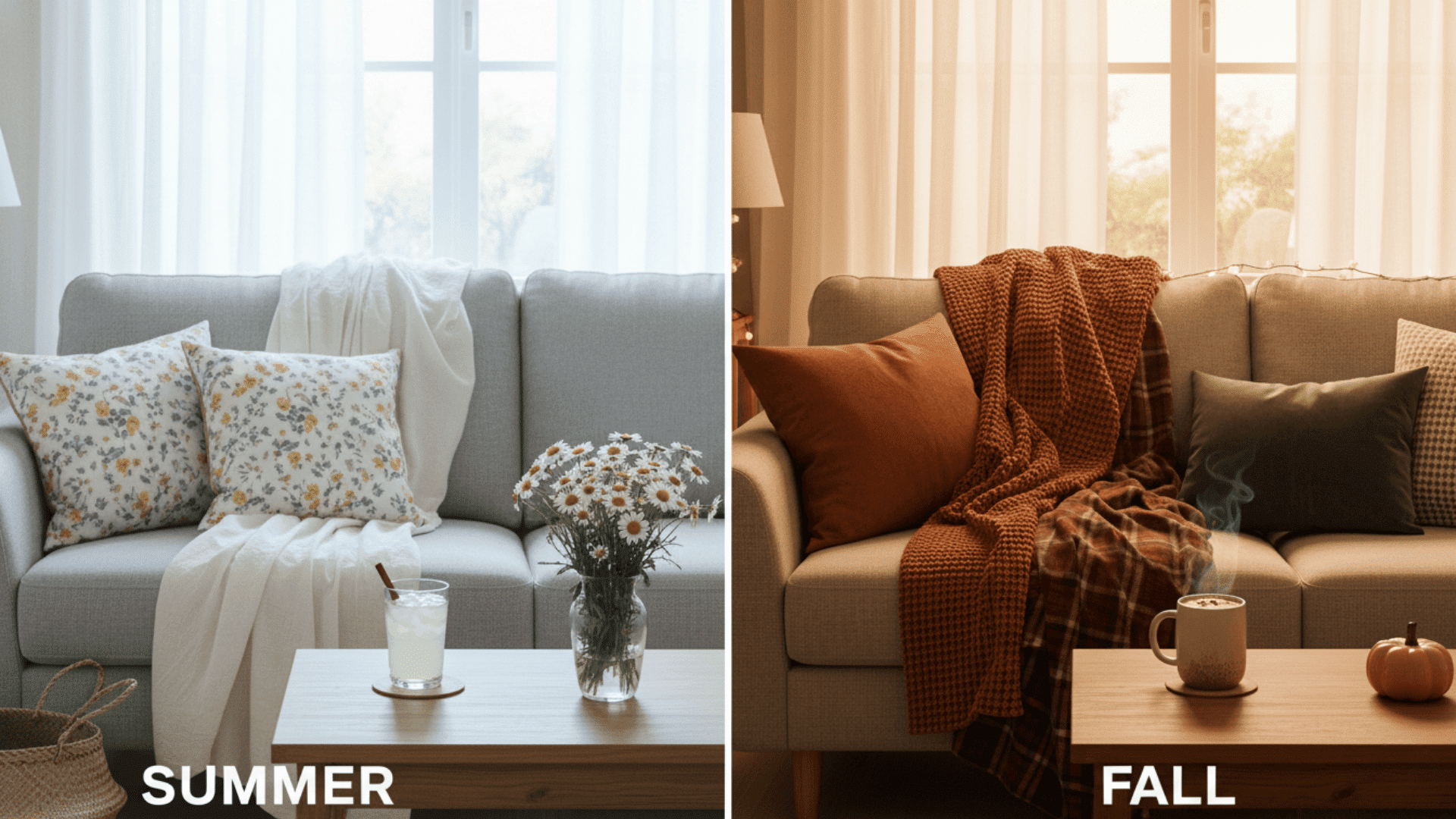 Seasonal Cozy Decor Swaps