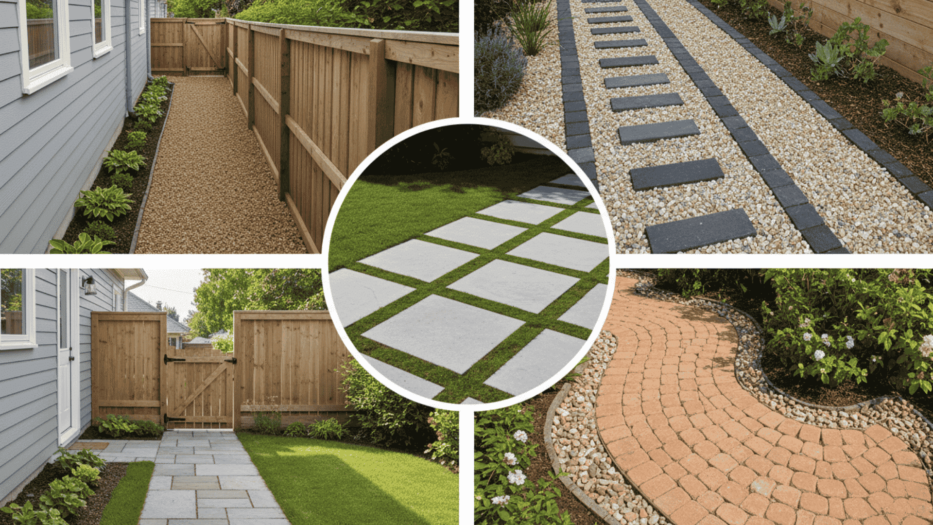 Small Garden and Side Yard Path