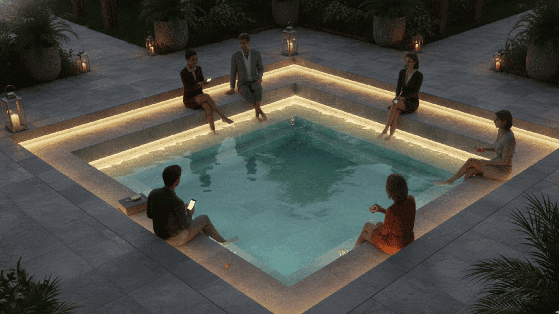 Sunken Conversation Pit Pool