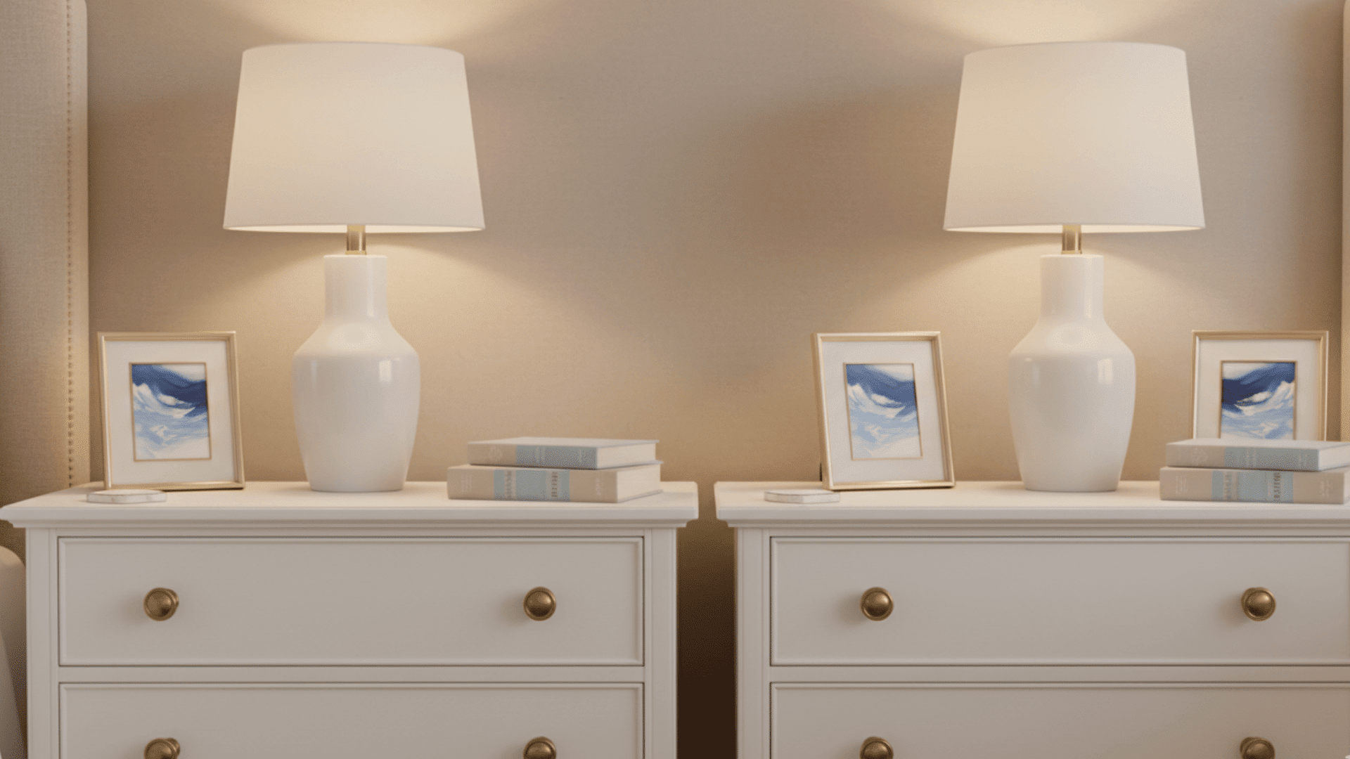 Symmetrical Nightstand Styling