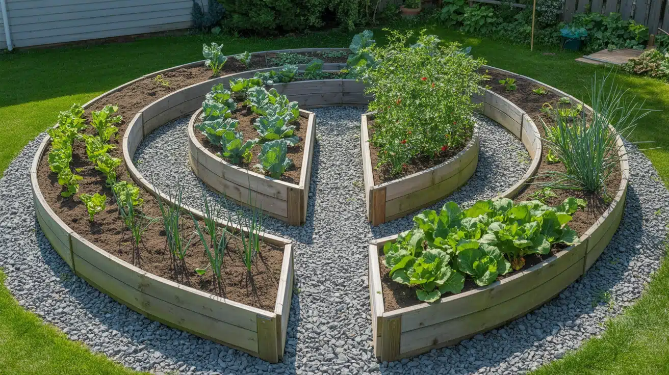 U Shaped Vegetable Garden