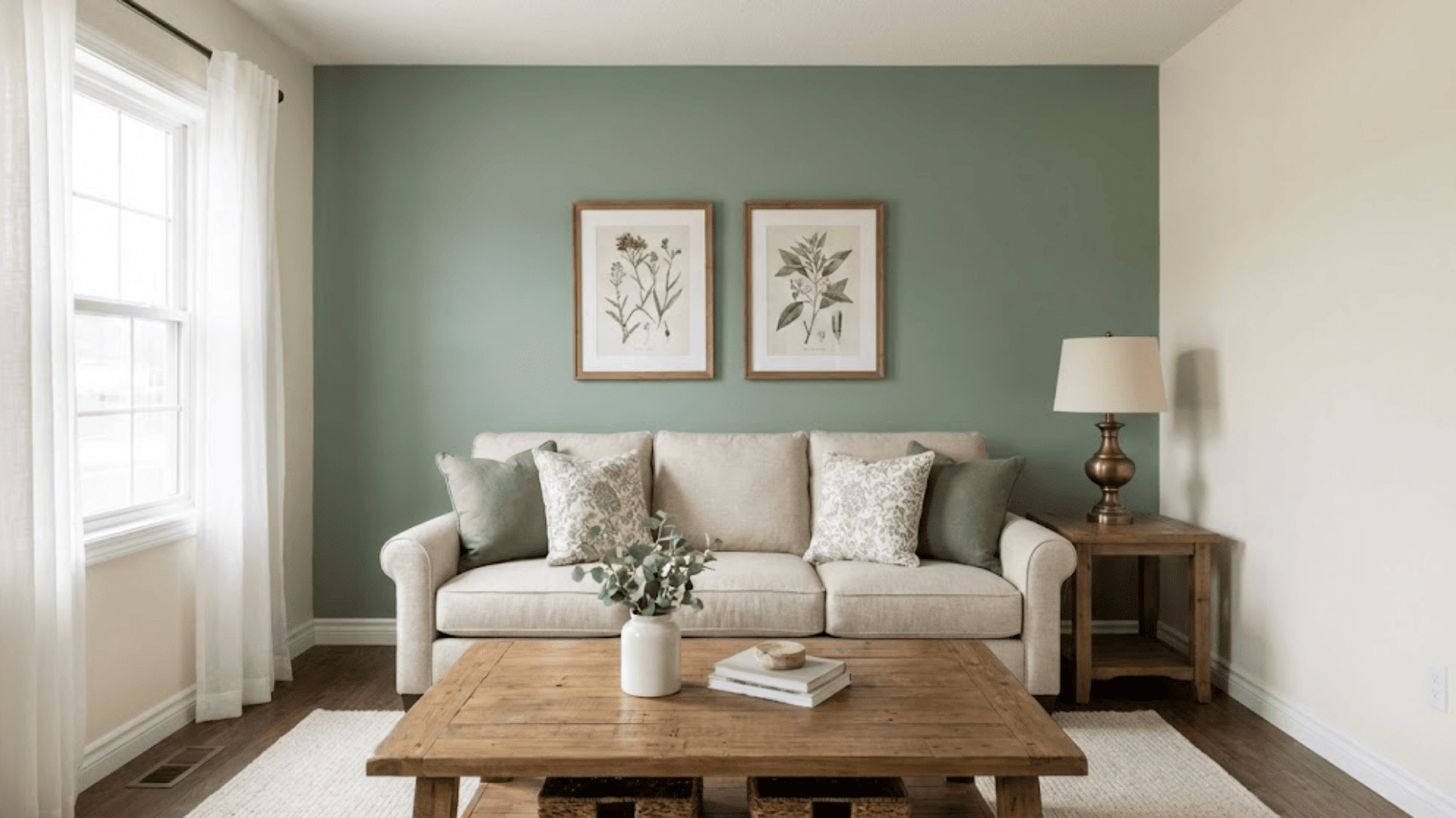 accent walls in warm muted hues