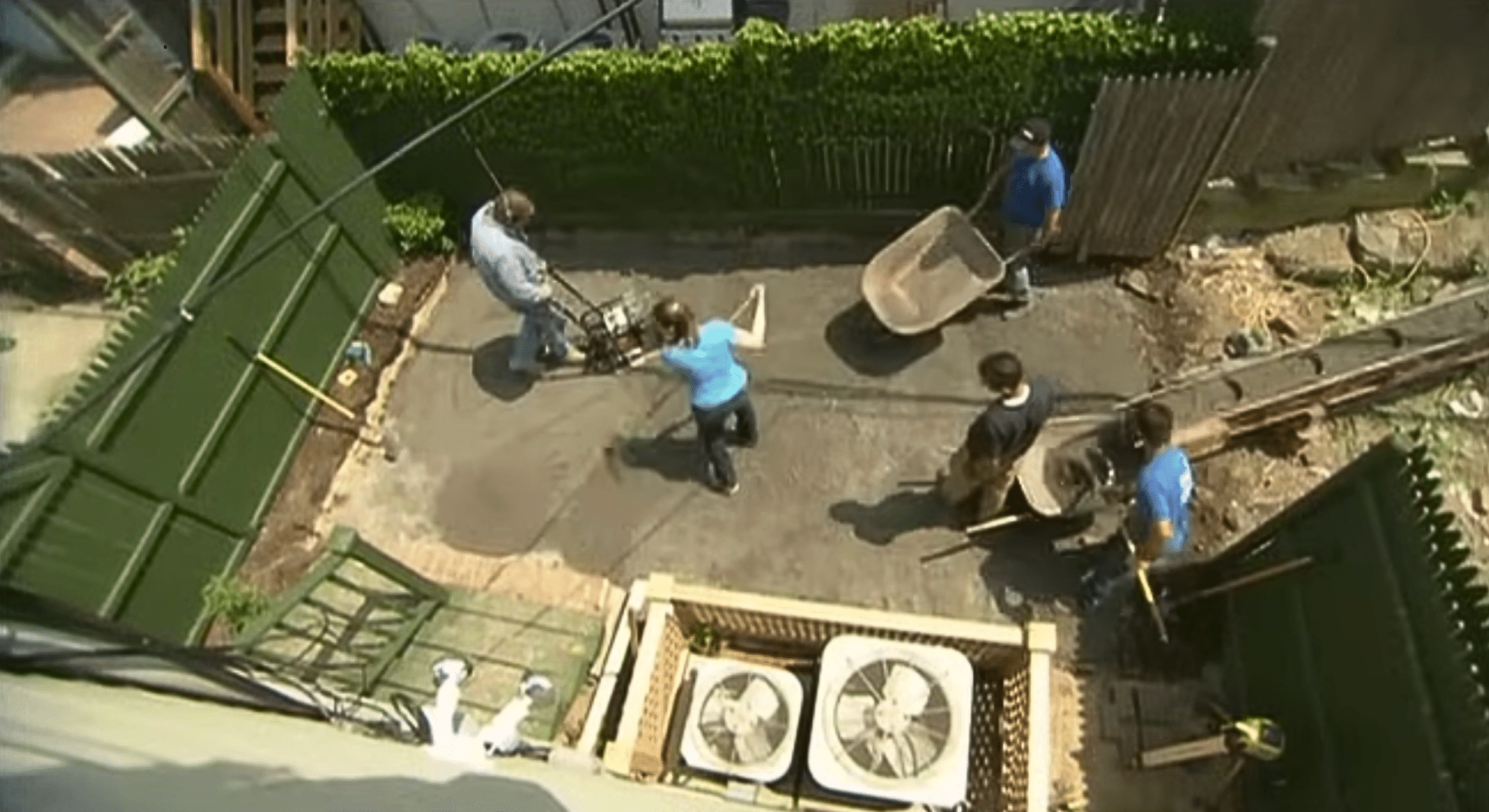 add and compact the base material