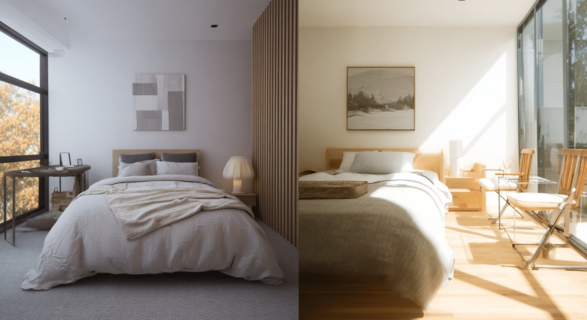average bedroom size in apartments vs houses
