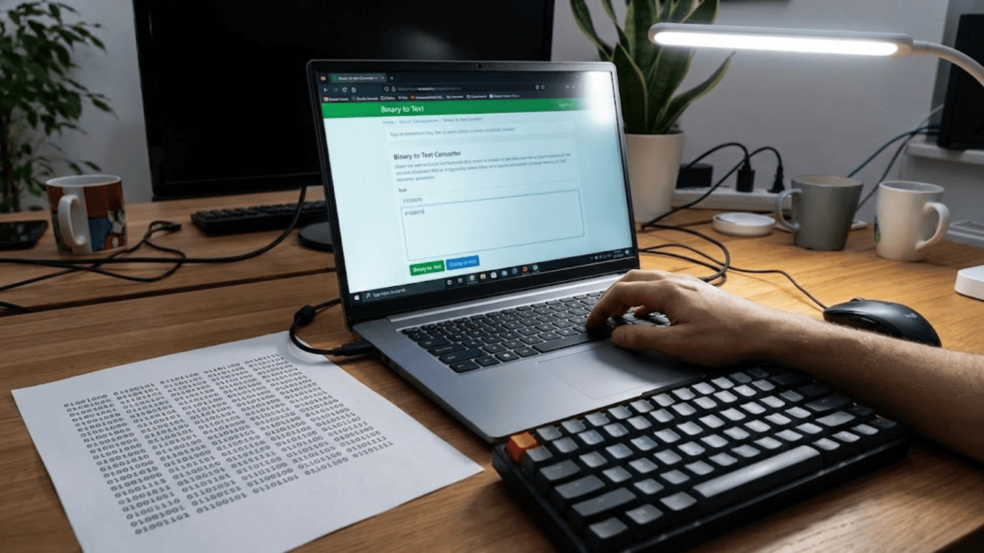 binary code digital messages