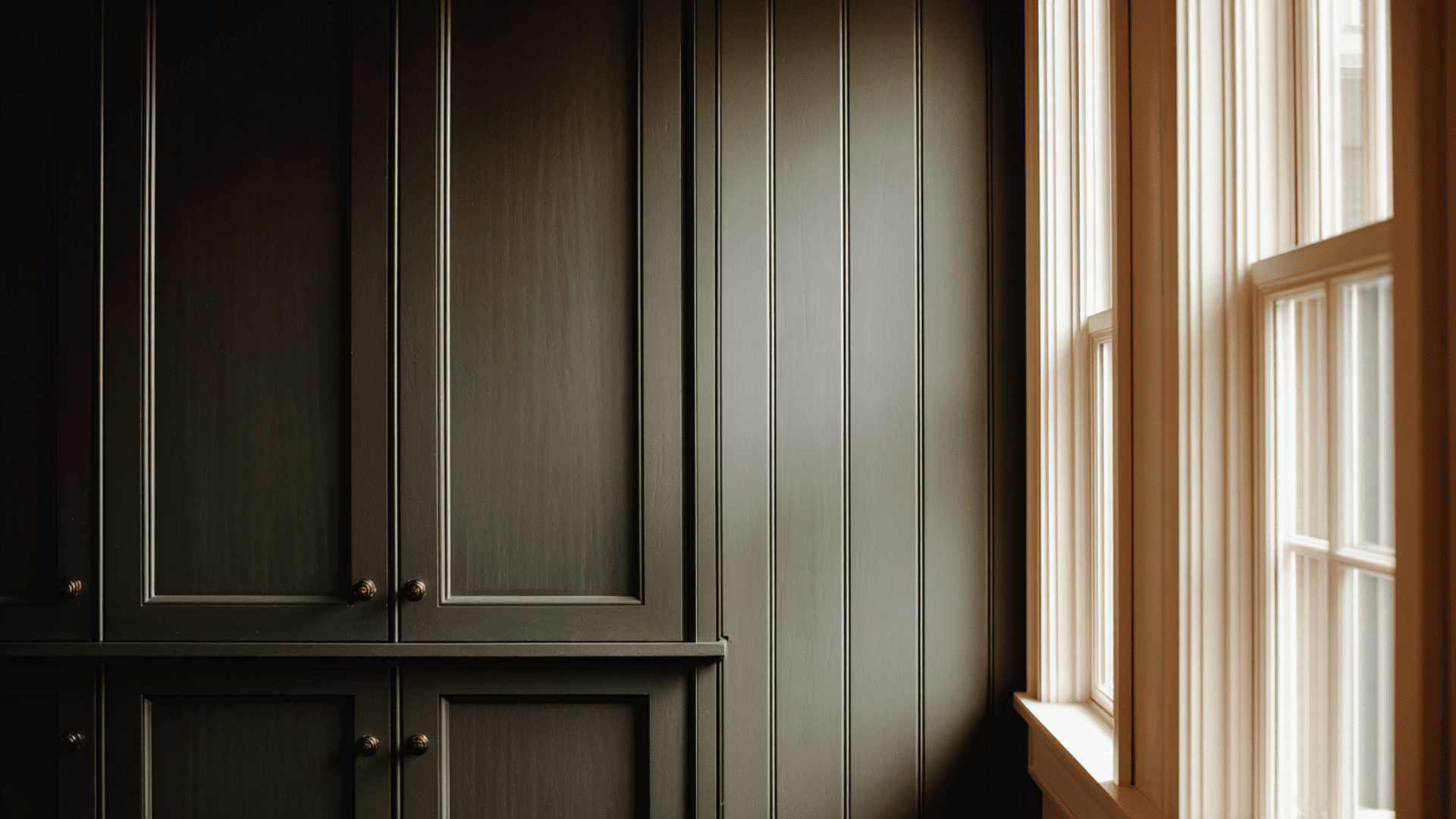 black pantry cabinets as a statement feature