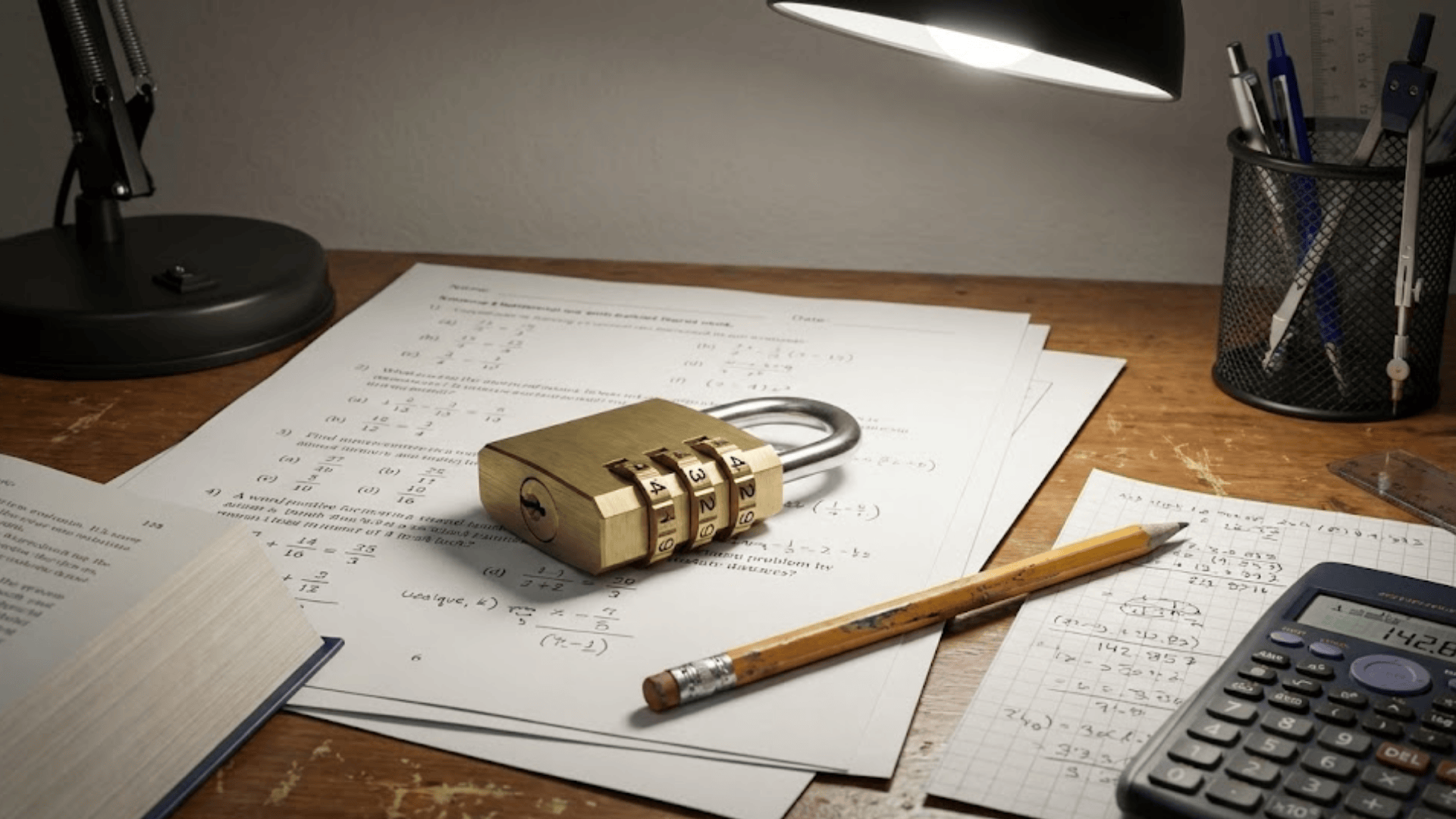 combination lock math problems