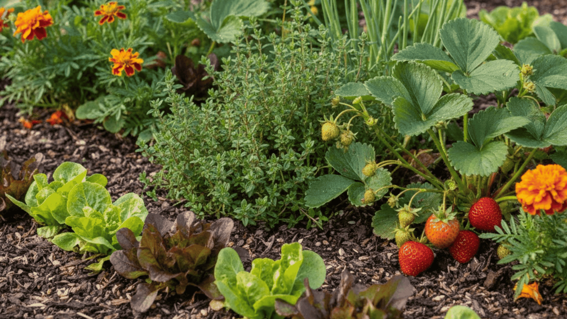 companion plants that work well with strawberries