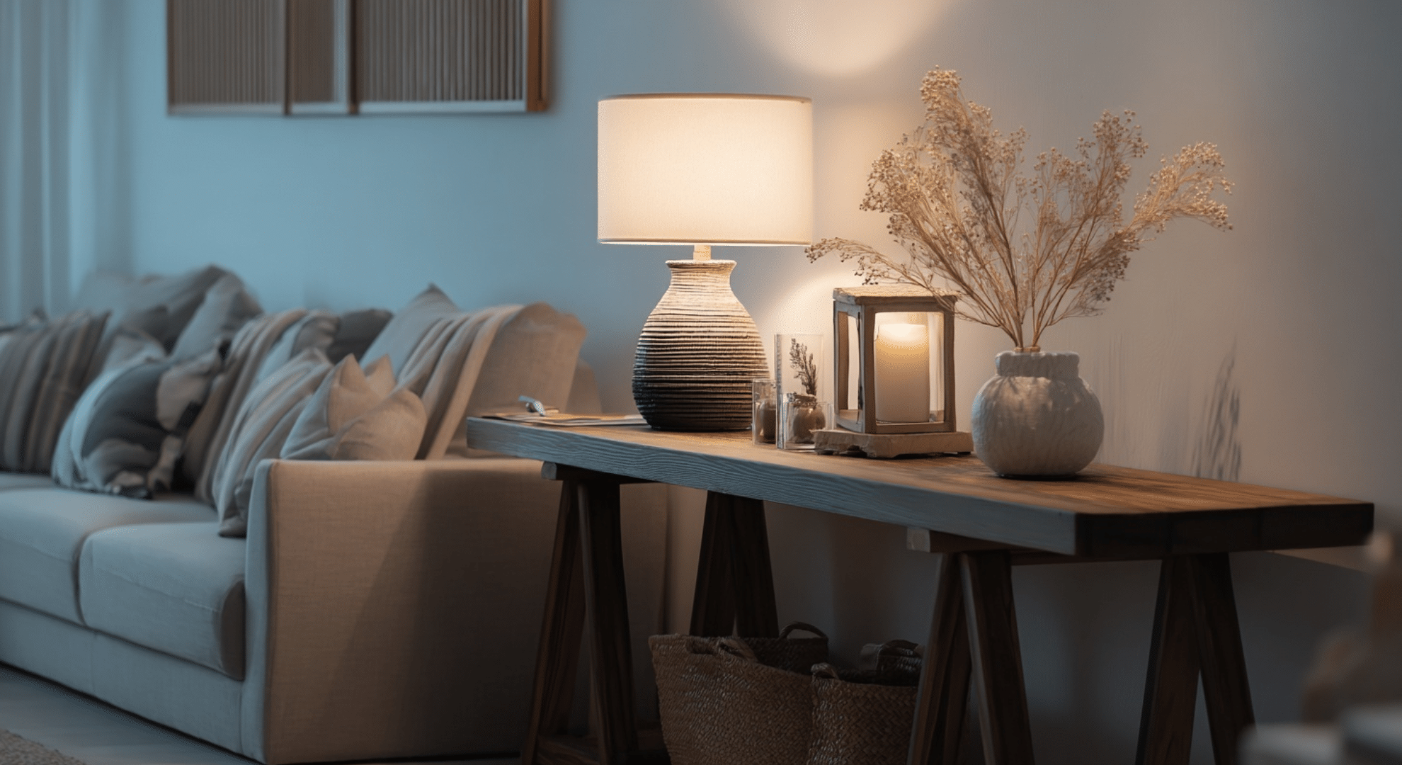 console tables for subtle boundaries