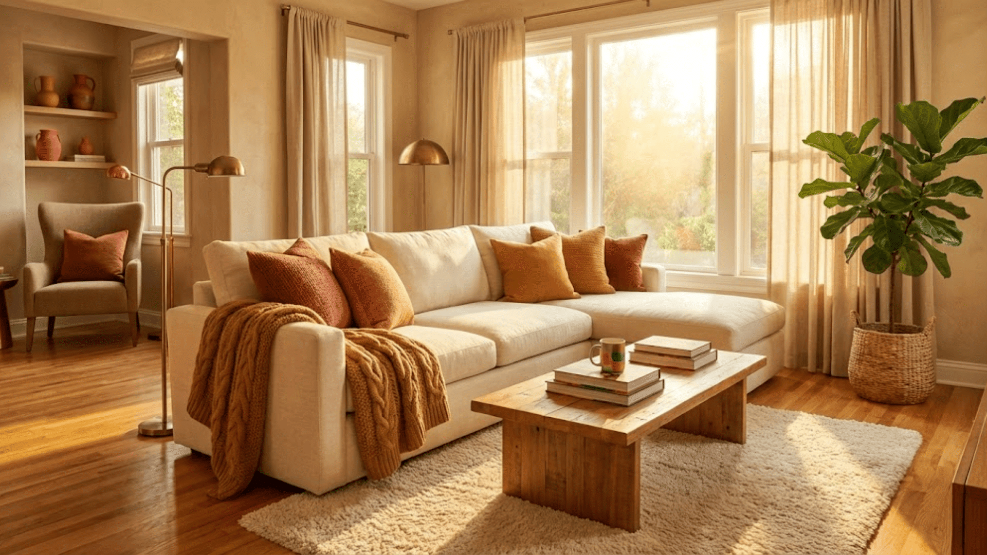 cozy warm aesthetic living room ideas to copy